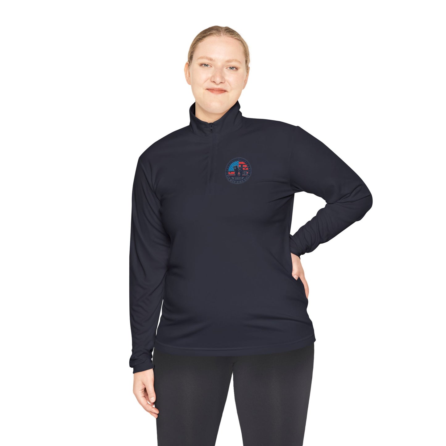 Old Men Disc Golf Unisex Quarter-Zip Pullover