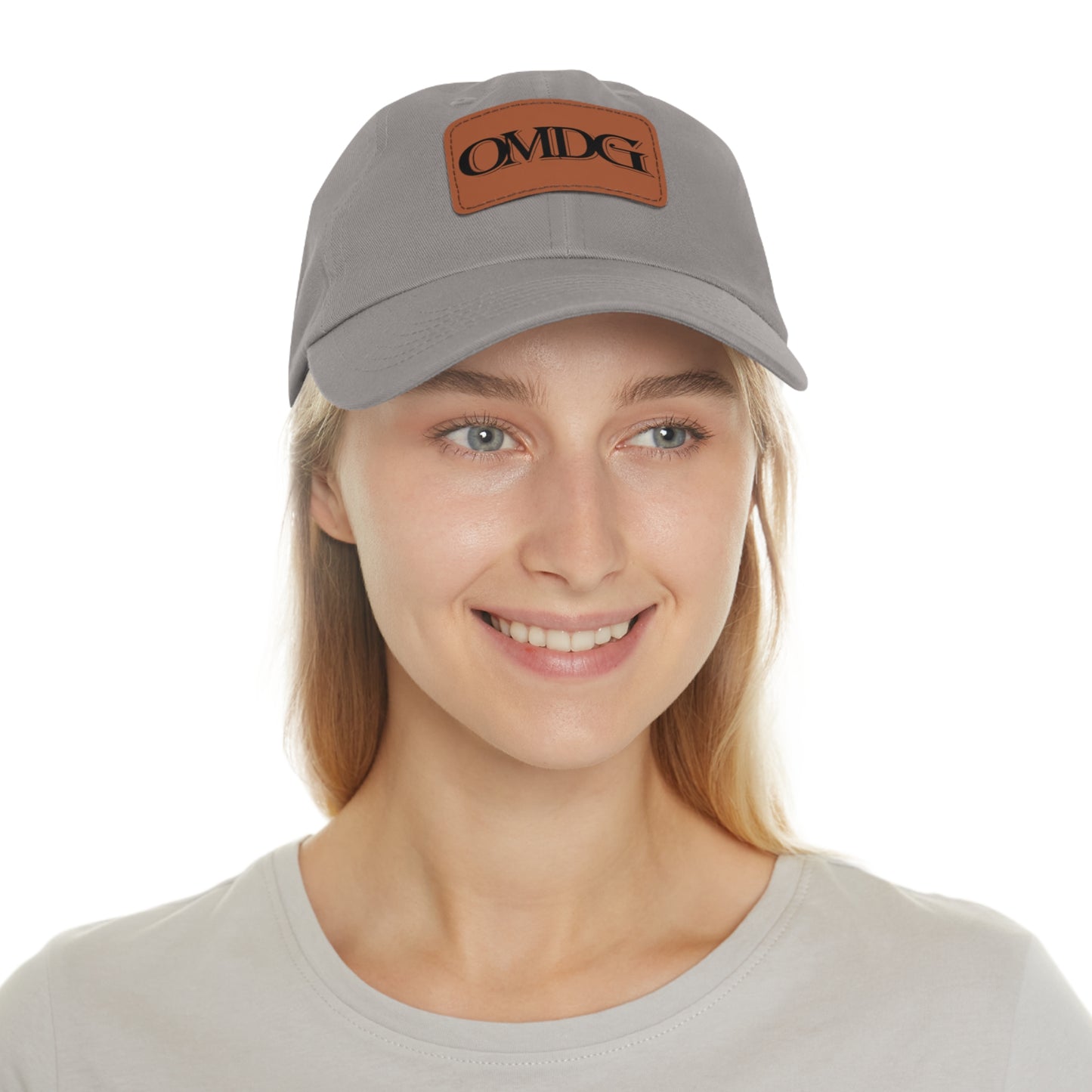 OMDG Black Lettering Leather - Casual and Trendy Accessory for Everyday Wear