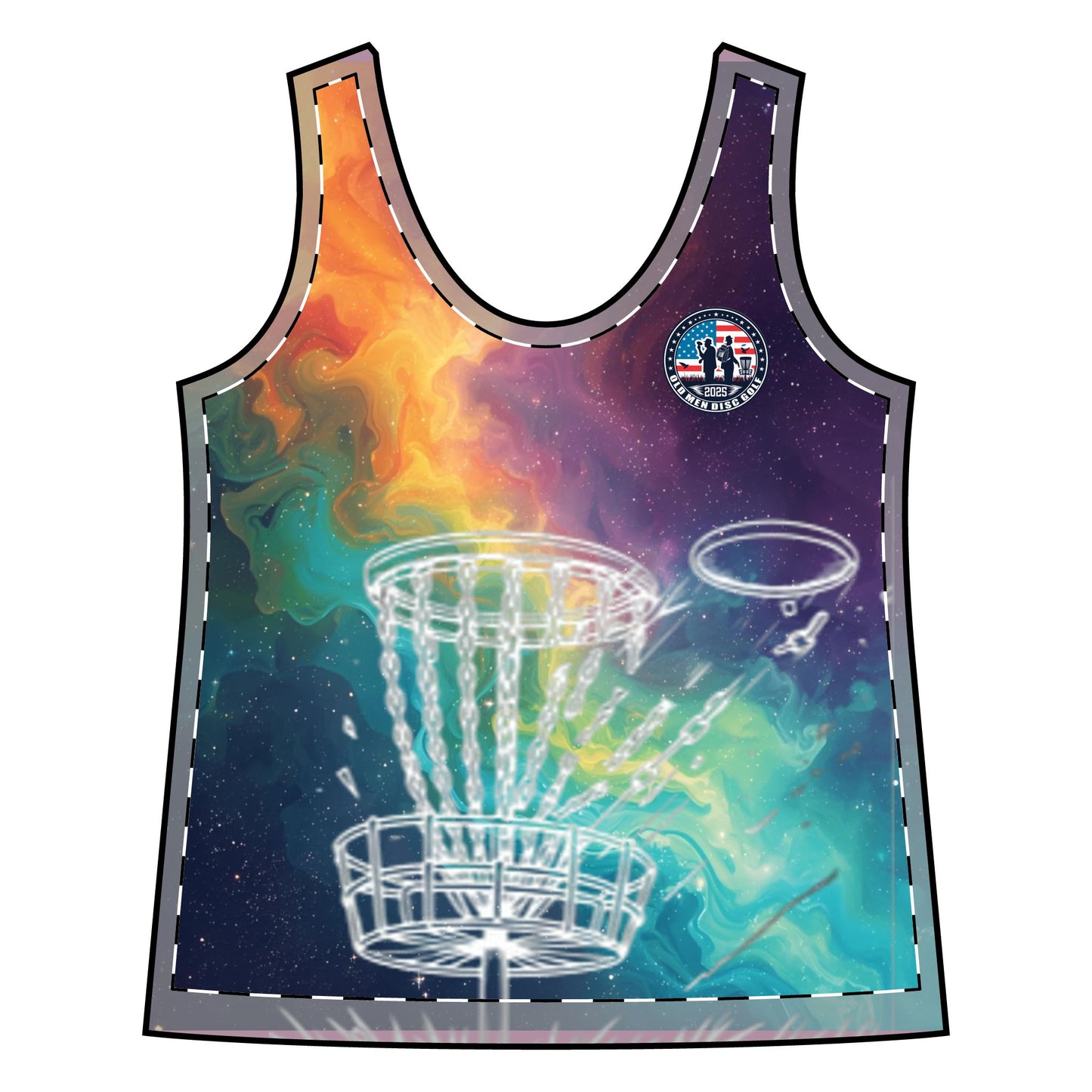 Colorful Galaxy Women's Sporty Racerback Tank