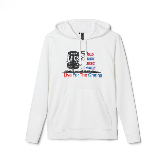 Adidas Unisex Fleece Hoodie - Live For The Chains Disc Golf Apparel