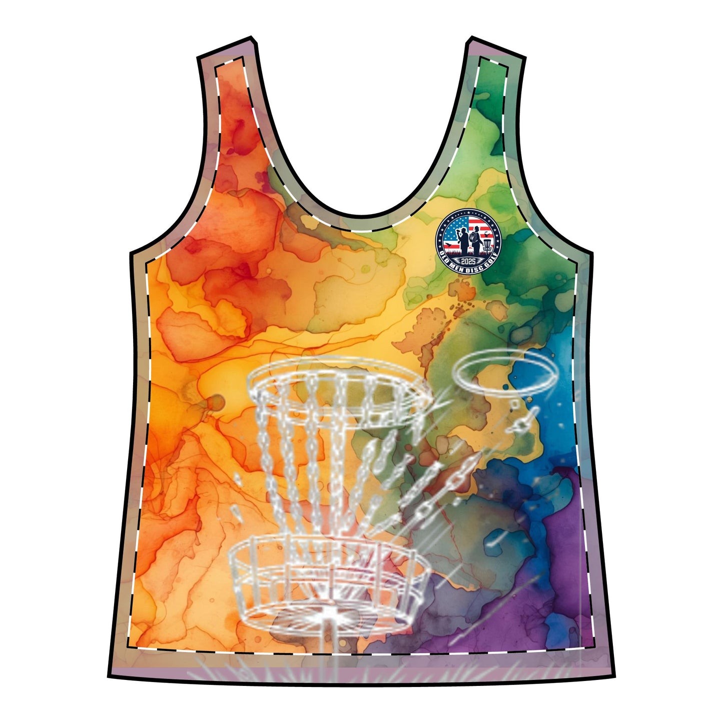 Watercolor Women's Sporty Racerback Tank
