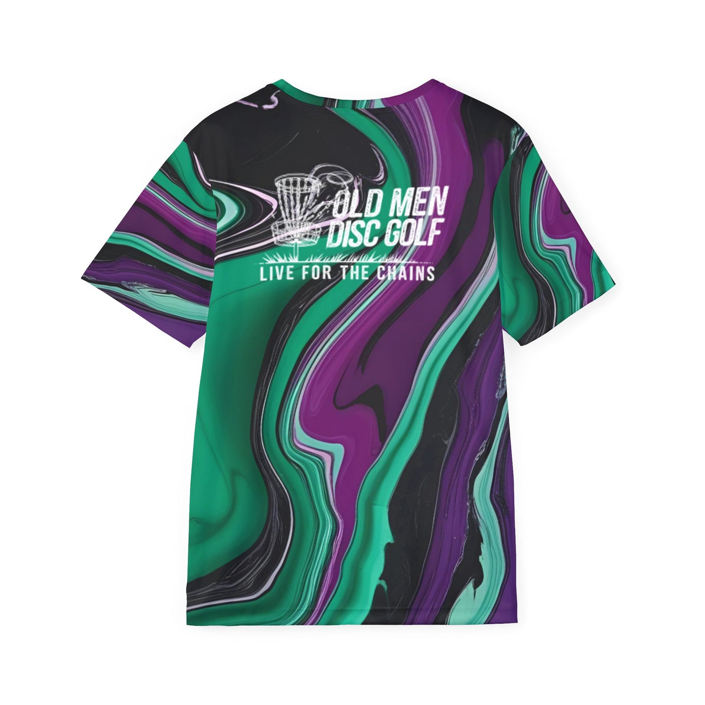Purple and Green Men's Disc Golf Jersey