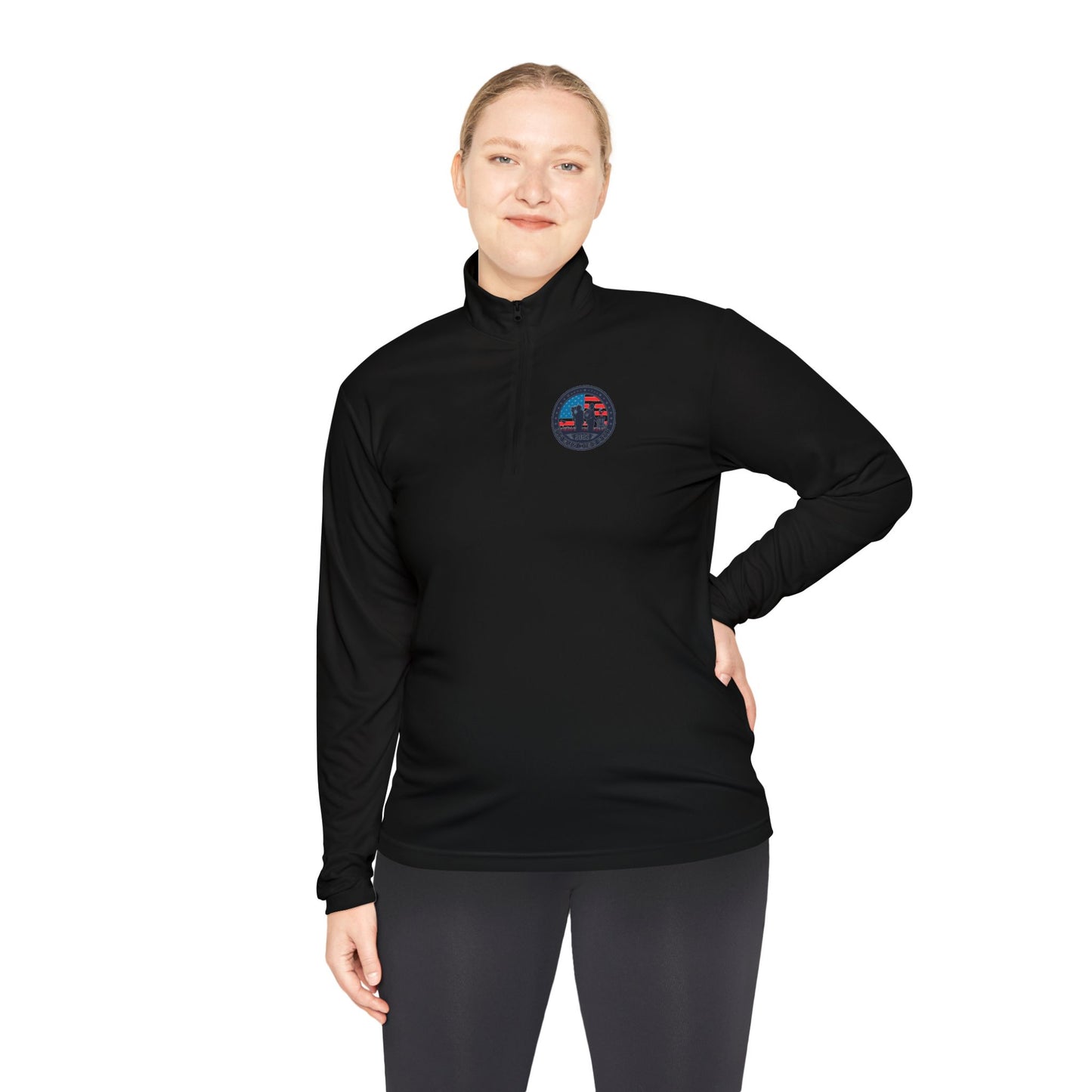 Old Men Disc Golf Unisex Quarter-Zip Pullover