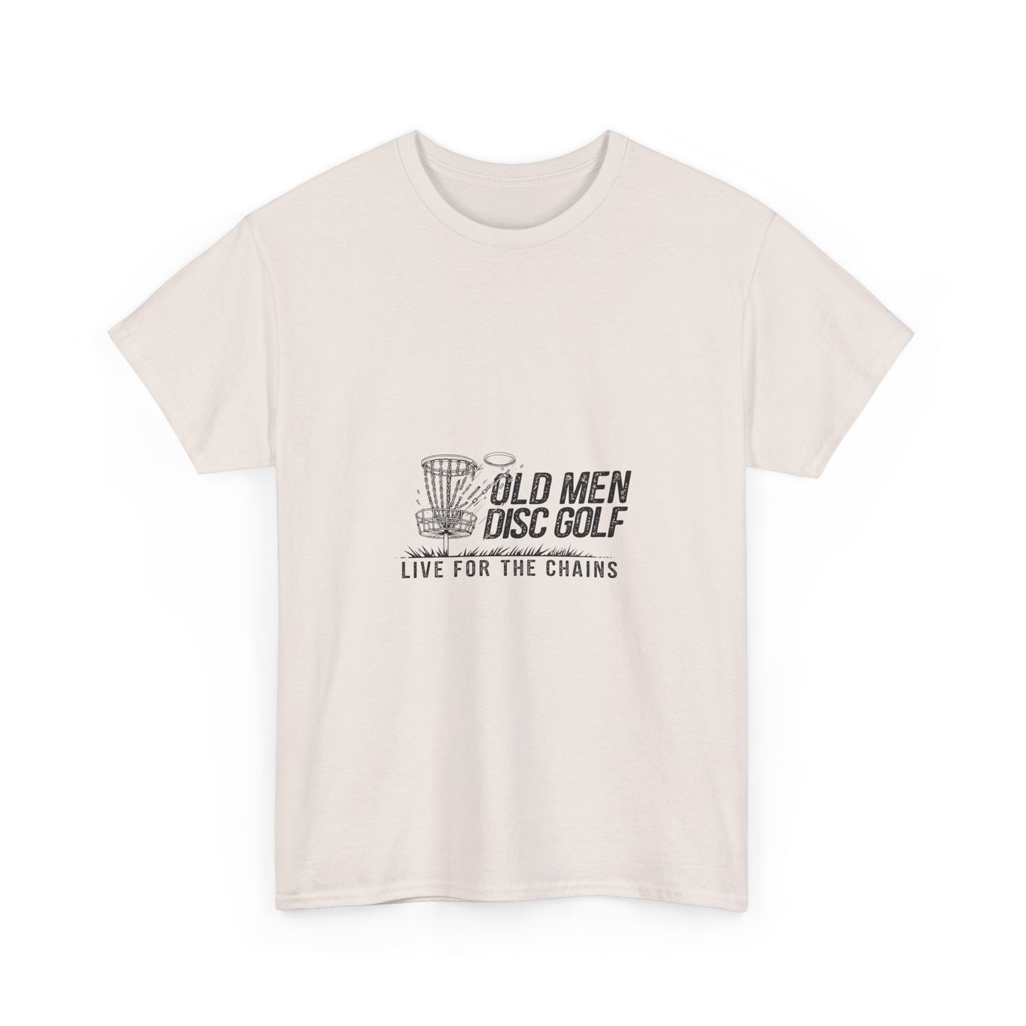 Live For The Chains Black Lettering Unisex Heavy Cotton Tee