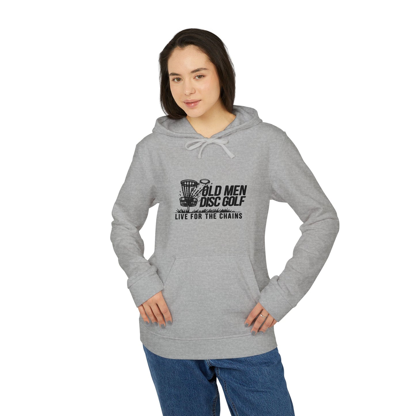 Old Man Kris Adidas Unisex Hoodie - Live for the Chains - Comfortable Fleece Pullover