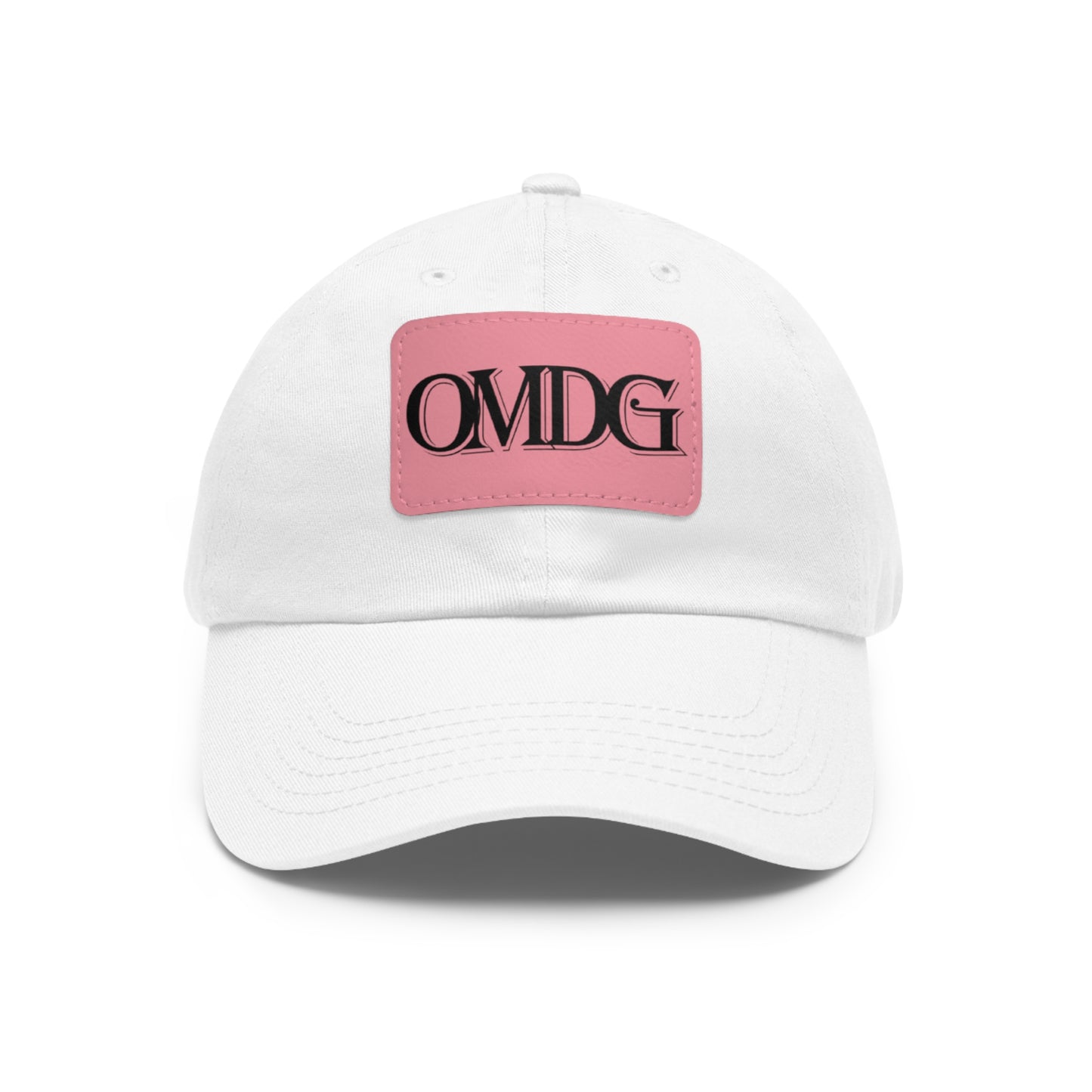 OMDG Black Lettering Leather - Casual and Trendy Accessory for Everyday Wear