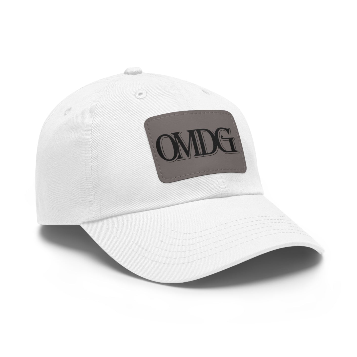 OMDG Black Lettering Leather - Casual and Trendy Accessory for Everyday Wear