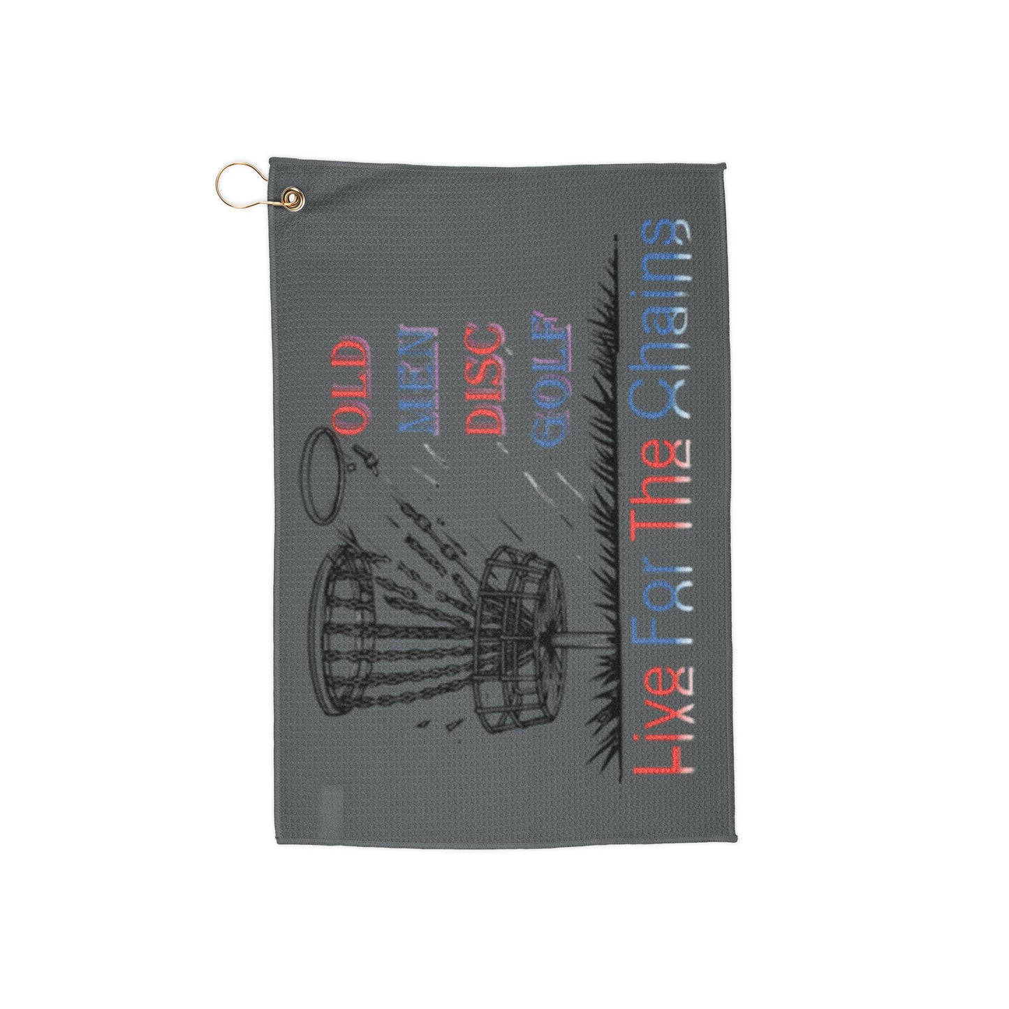 Live For The Chains Golf Towel - Perfect for Disc Golf Enthusiasts