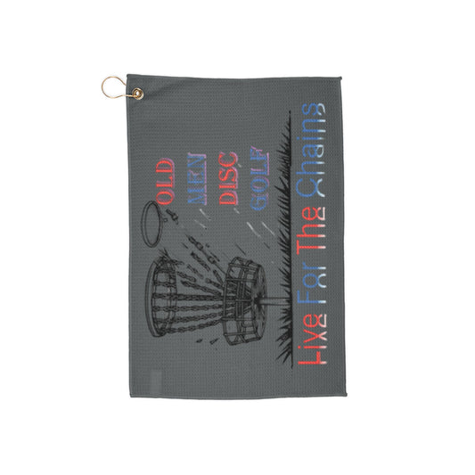 Live For The Chains Golf Towel - Perfect for Disc Golf Enthusiasts