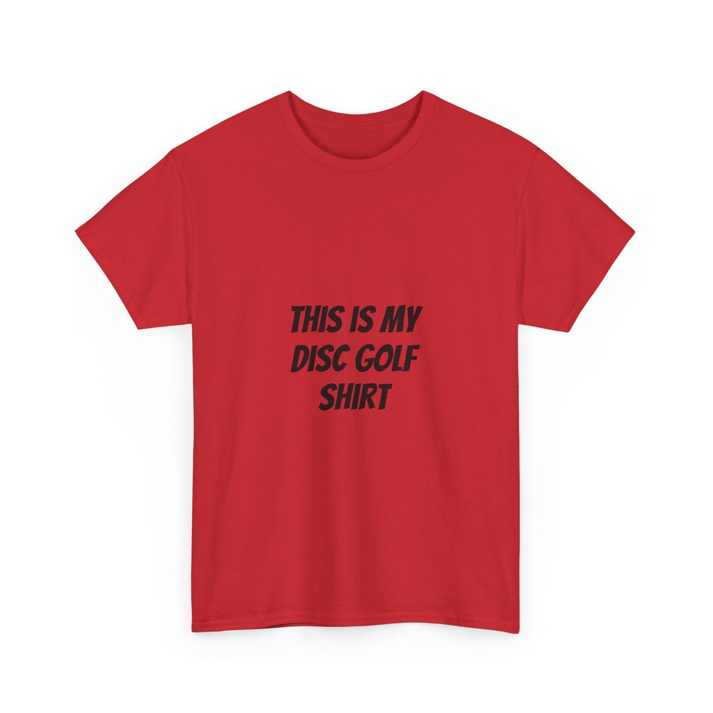 Unisex Heavy Cotton Tee - 'This is My Disc Golf Shirt'