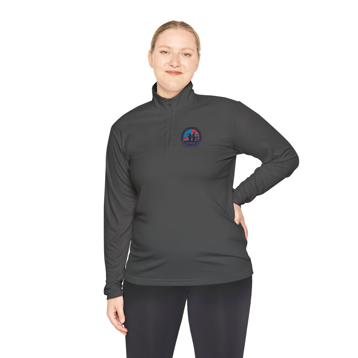 Old Men Disc Golf Unisex Quarter-Zip Pullover