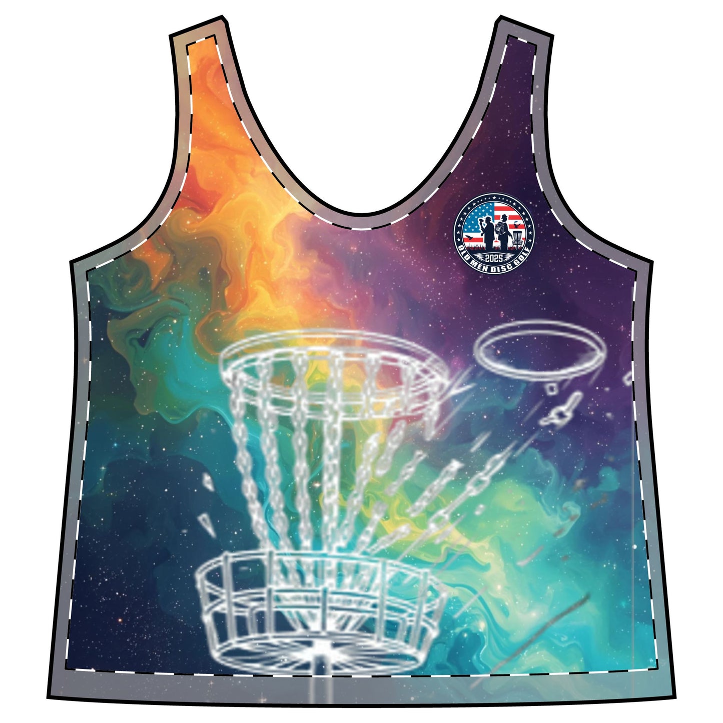 Colorful Galaxy Women's Sporty Racerback Tank