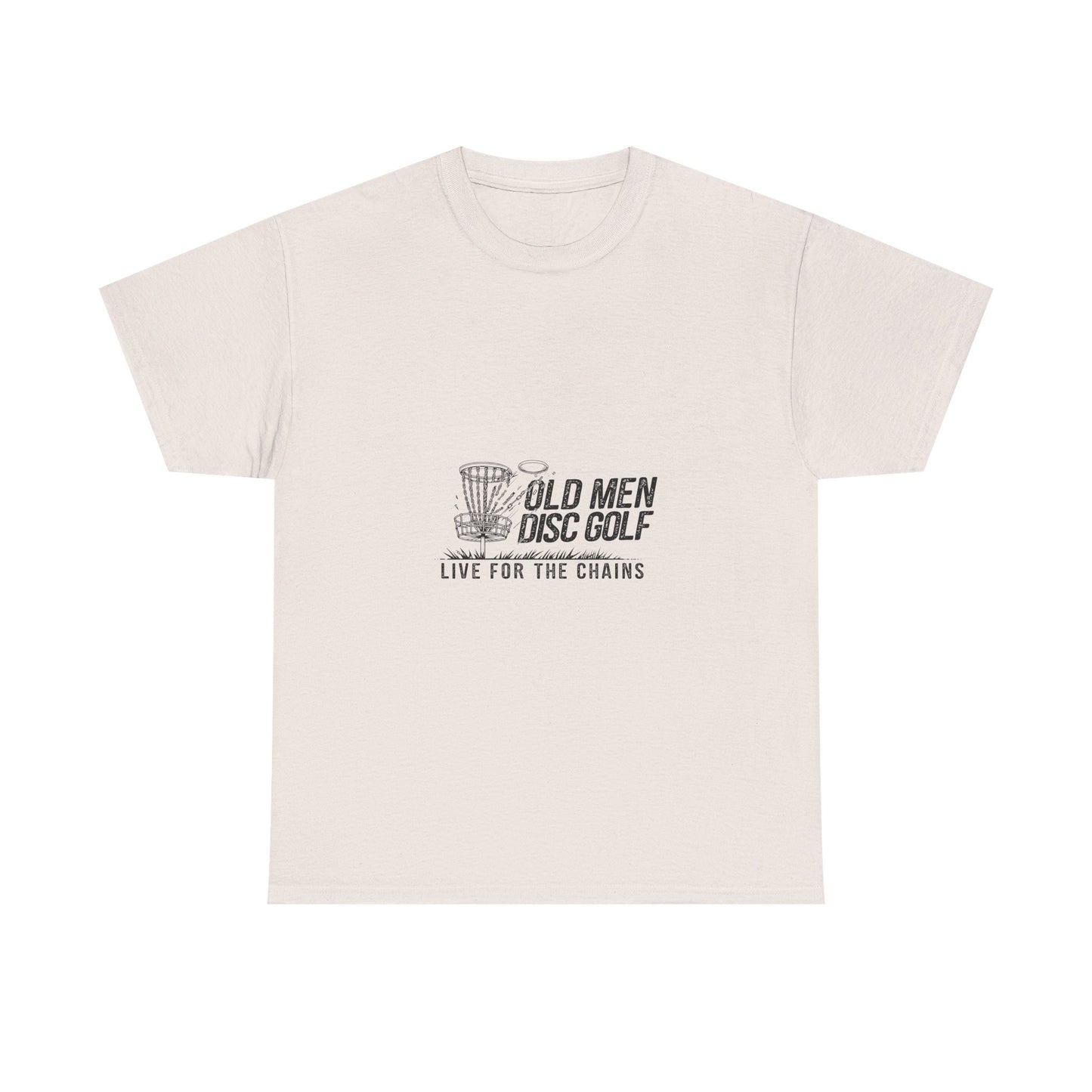 Live For The Chains Black Lettering Unisex Heavy Cotton Tee