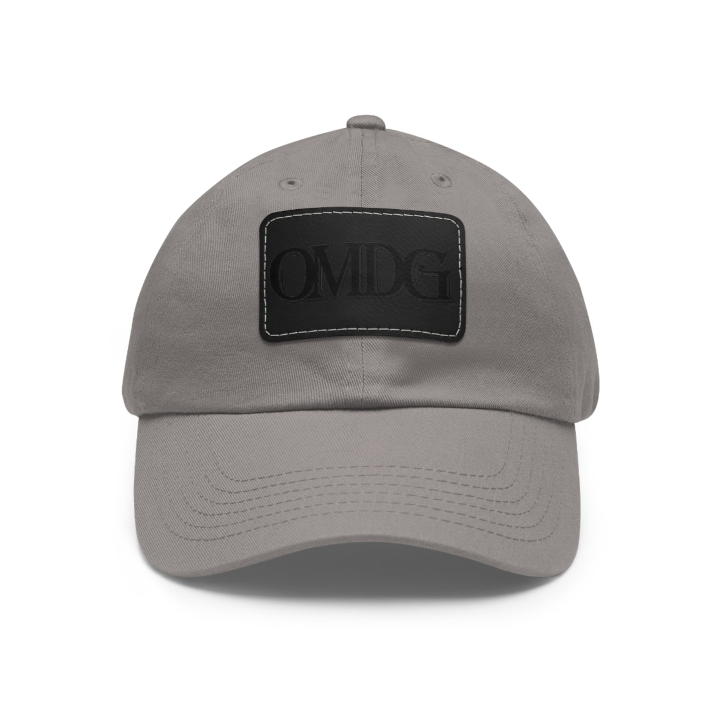 OMDG Black Lettering Leather - Casual and Trendy Accessory for Everyday Wear