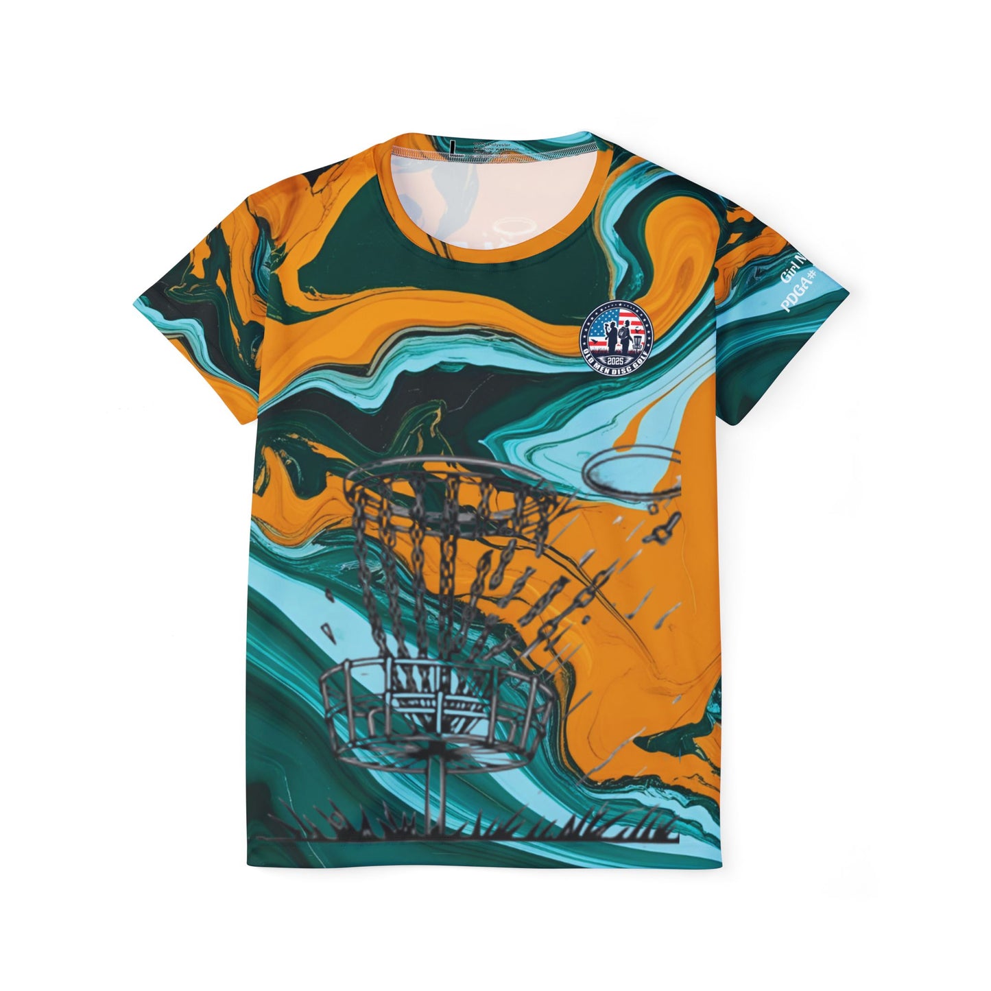 Teal and Gold Women's Sports Jersey