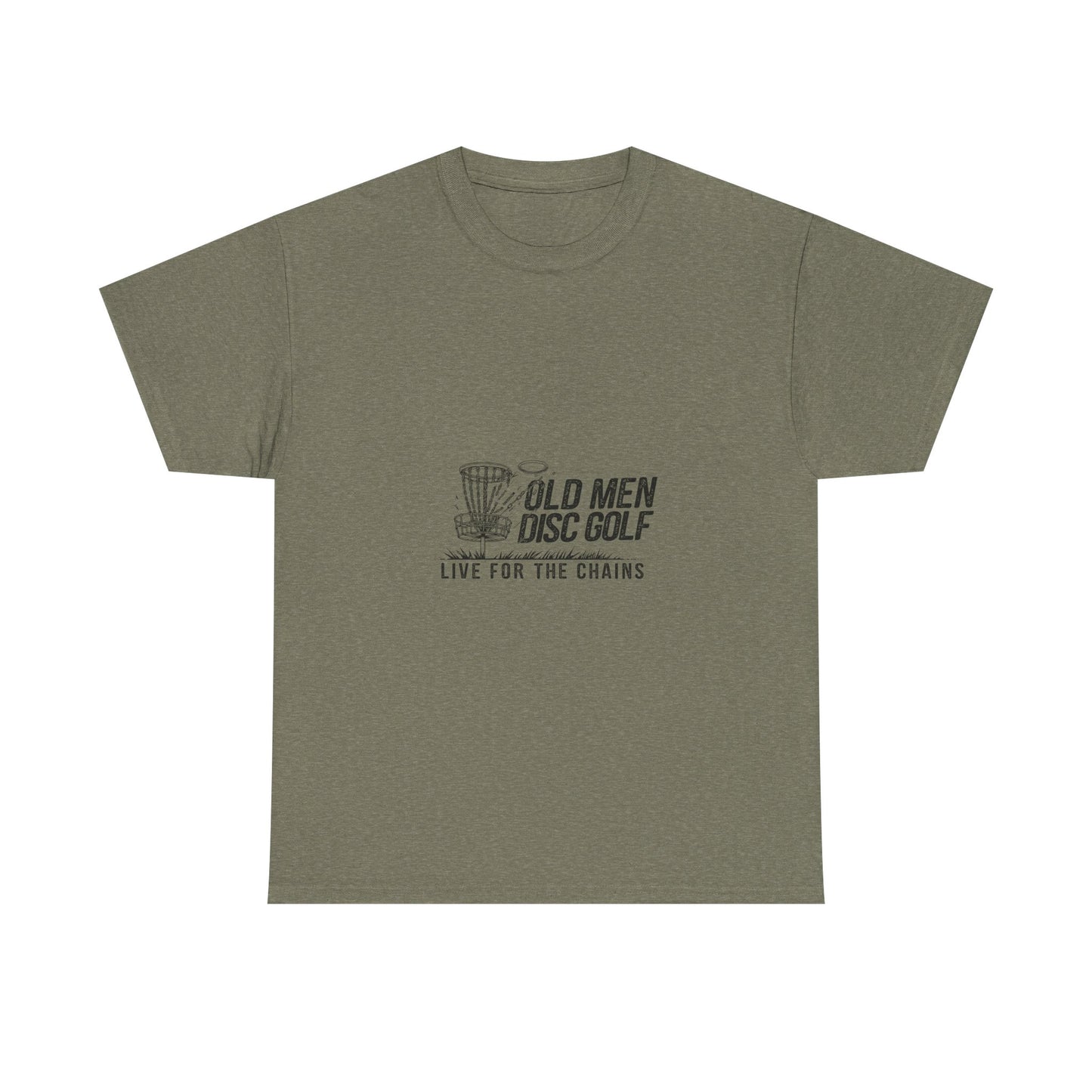 Live For The Chains Black Lettering Unisex Heavy Cotton Tee
