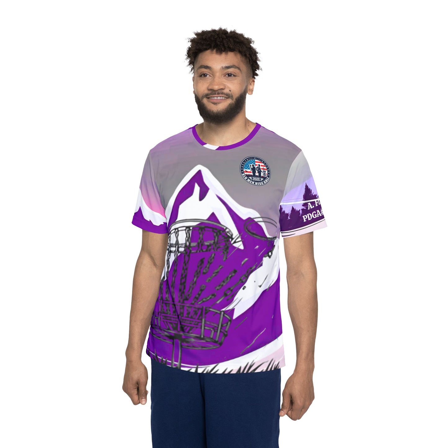 Purple Mountain Men's Sports Jersey (AOP)