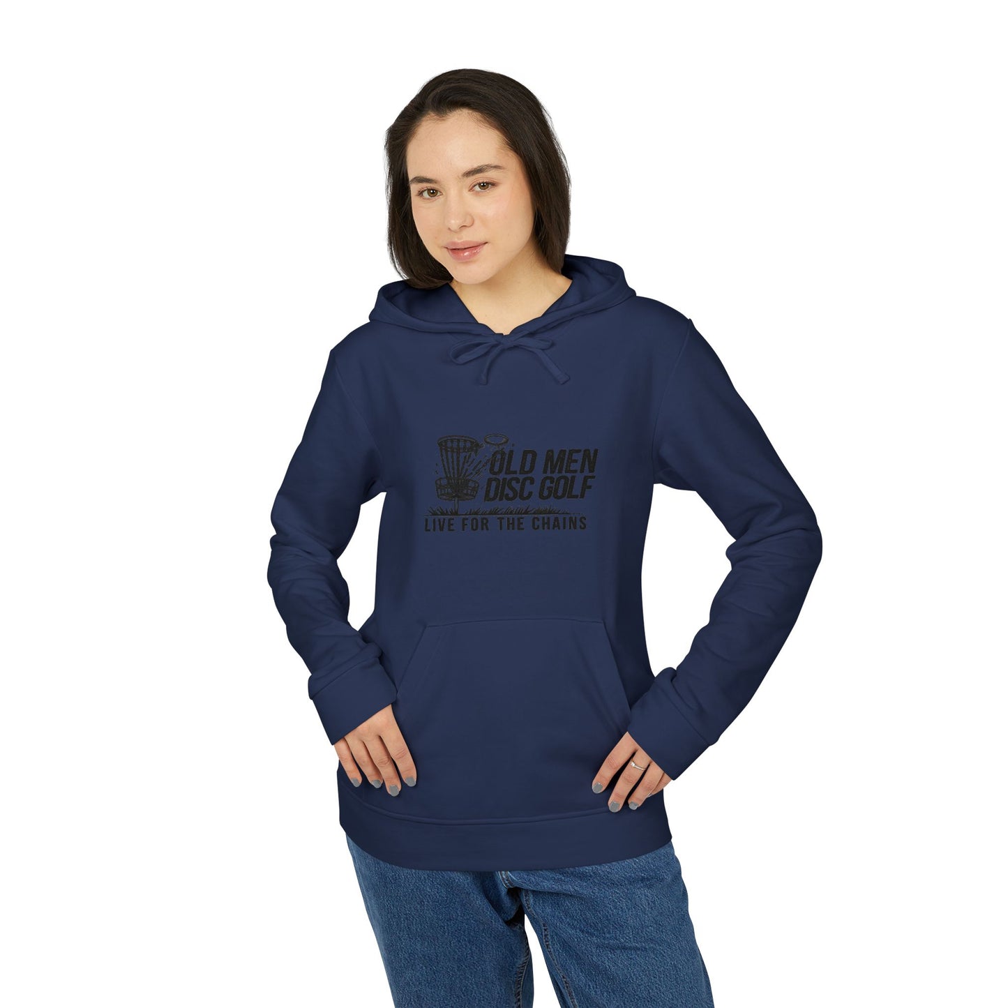 Old Man Kris Adidas Unisex Hoodie - Live for the Chains - Comfortable Fleece Pullover