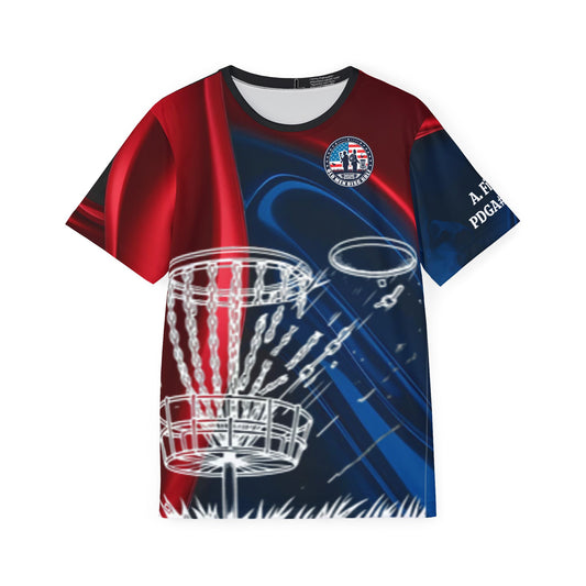 Red and Blue Men's Sports Jersey (AOP)