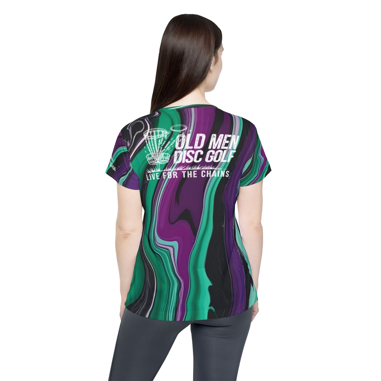 Purple and Green Women's Disc Golf Jersey