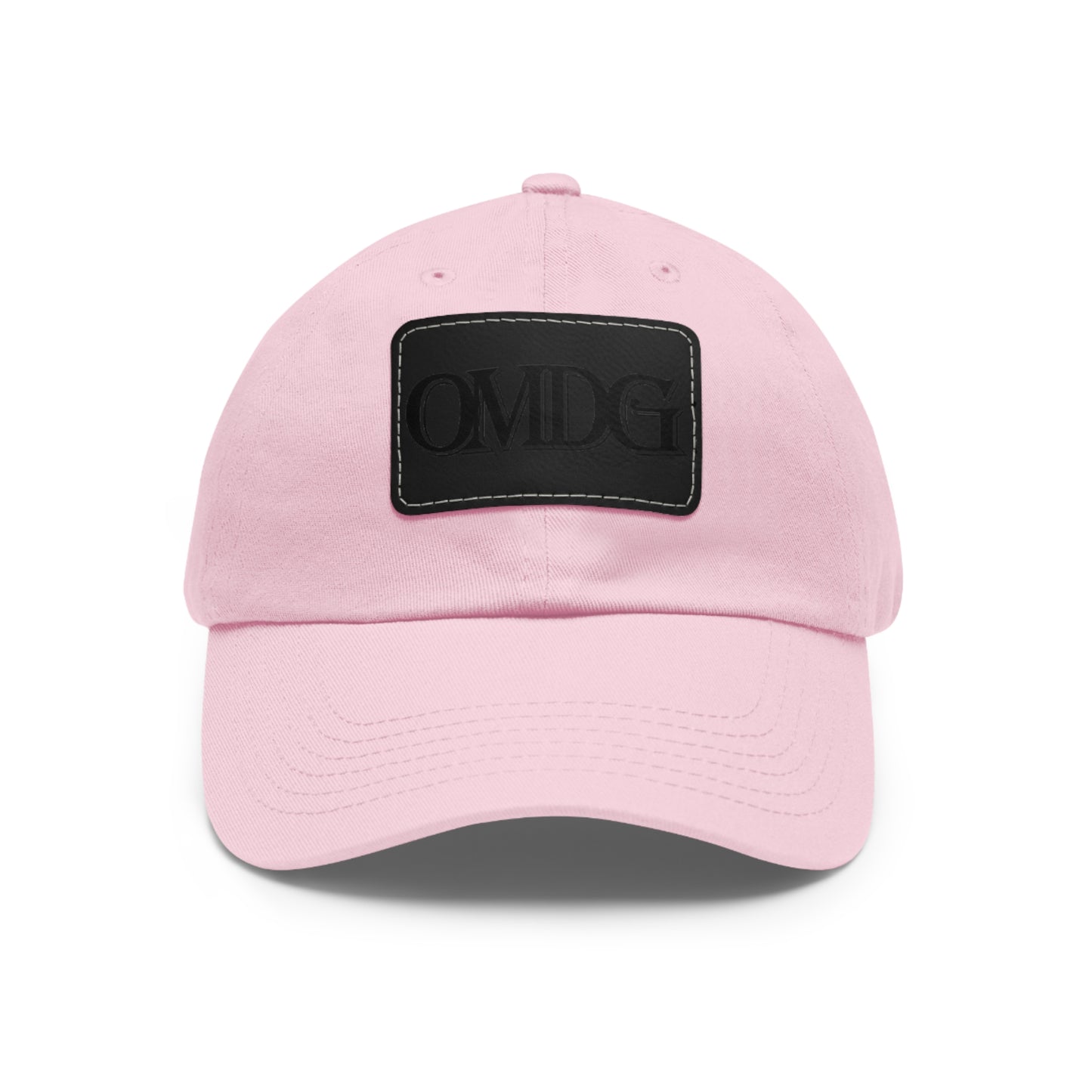 OMDG Black Lettering Leather - Casual and Trendy Accessory for Everyday Wear