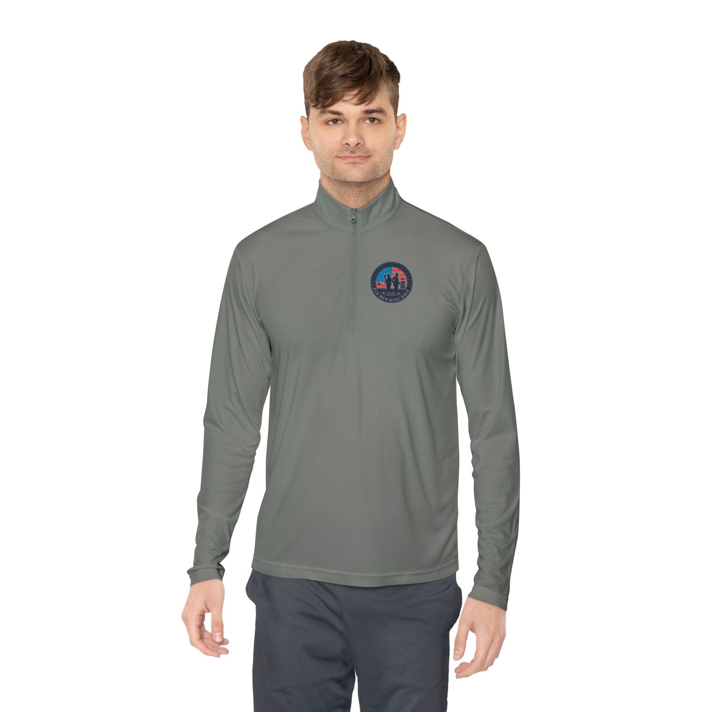 Old Men Disc Golf Unisex Quarter-Zip Pullover