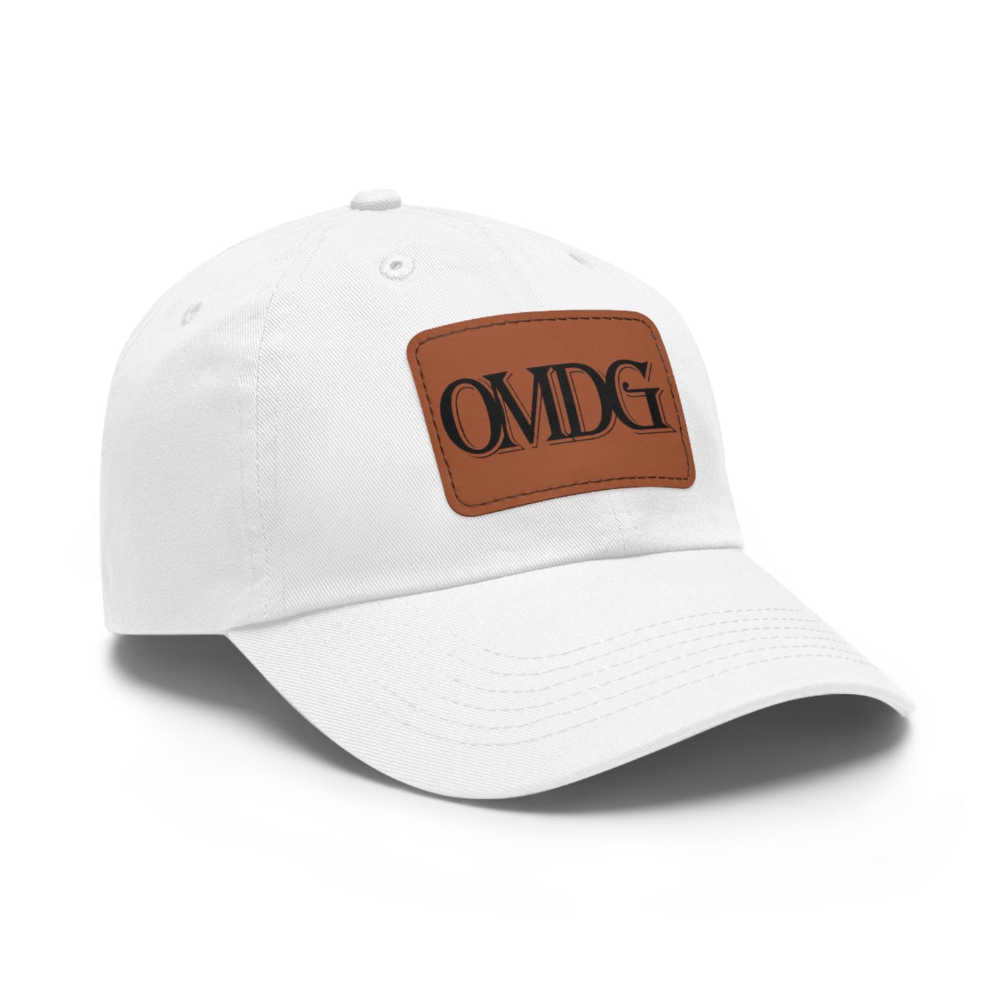 OMDG Black Lettering Leather - Casual and Trendy Accessory for Everyday Wear