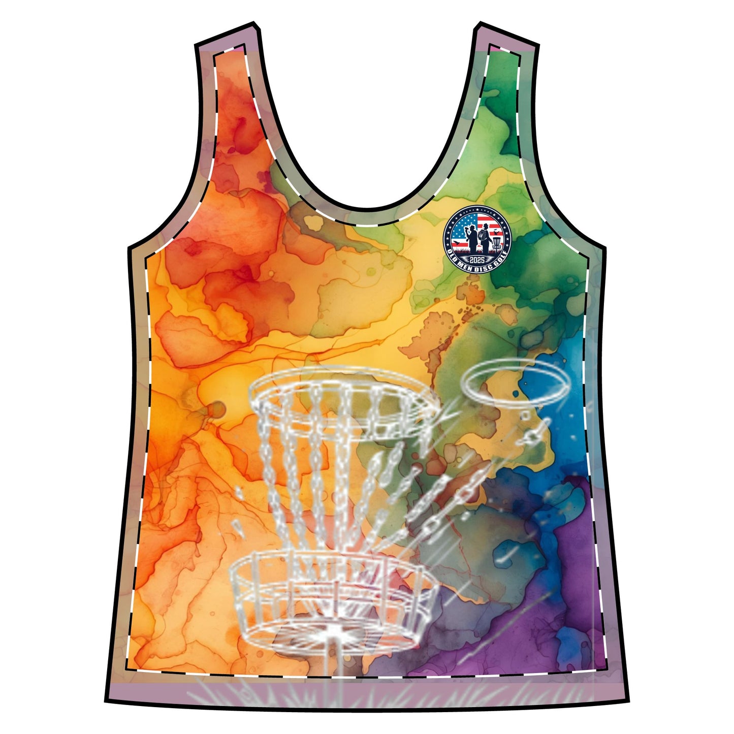 Watercolor Women's Sporty Racerback Tank