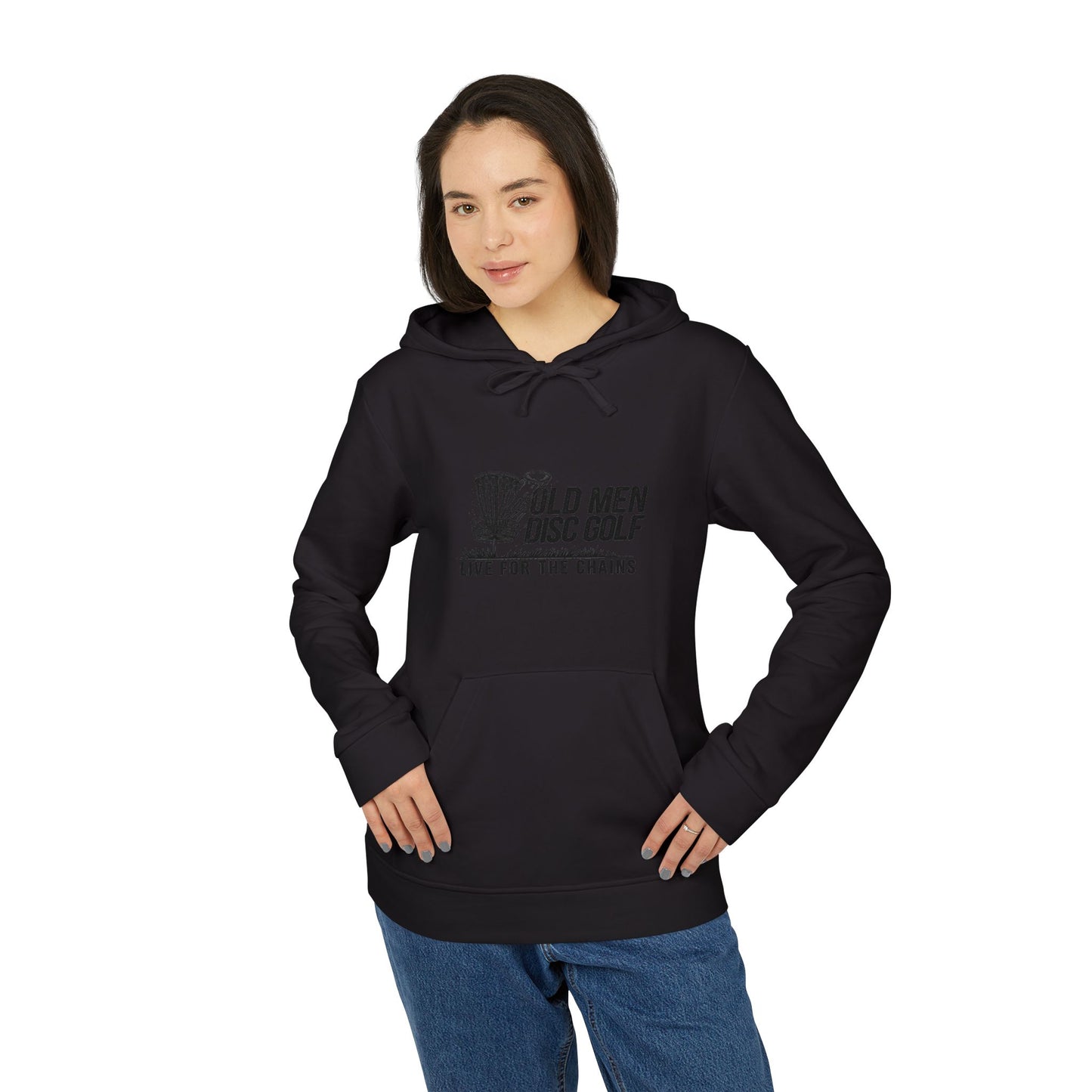 Old Man Kris Adidas Unisex Hoodie - Live for the Chains - Comfortable Fleece Pullover