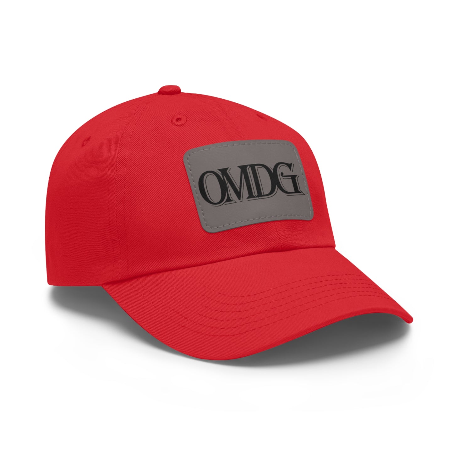 OMDG Black Lettering Leather - Casual and Trendy Accessory for Everyday Wear