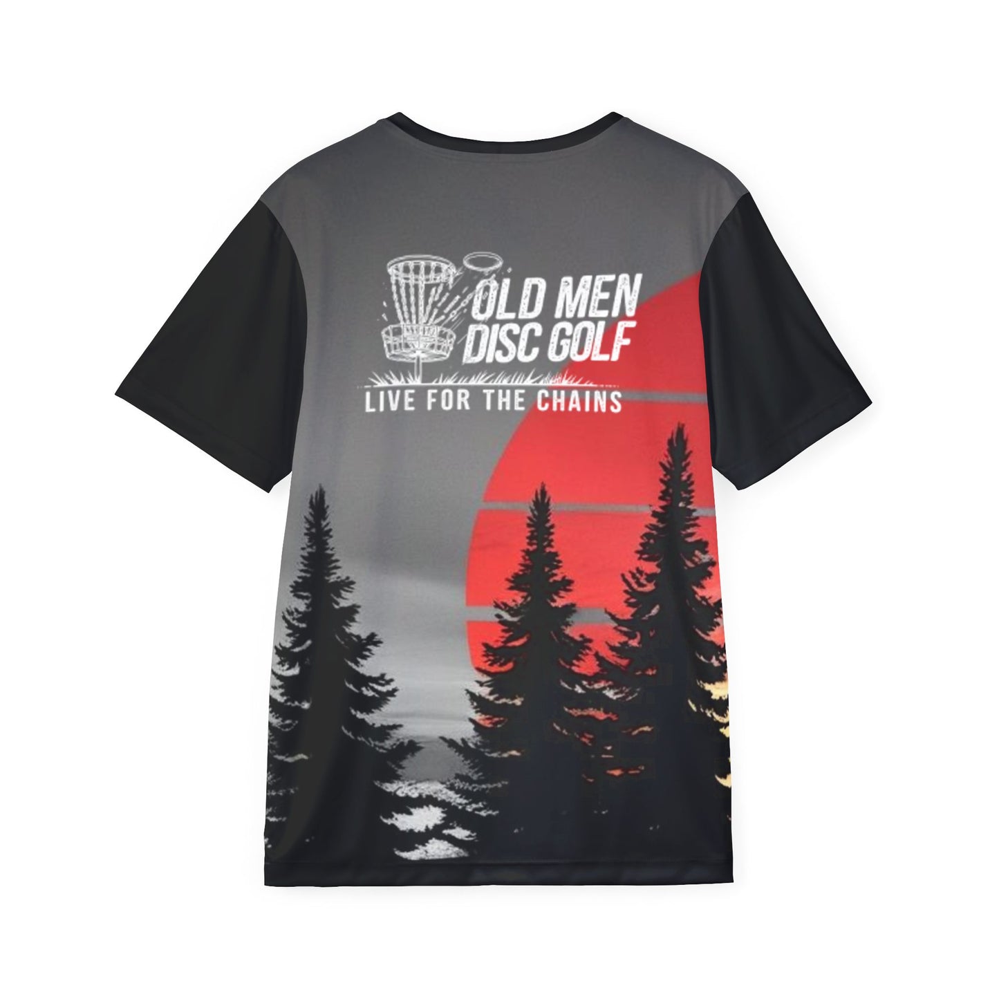 Trees and Sunset Men's Disc Golf Jersey