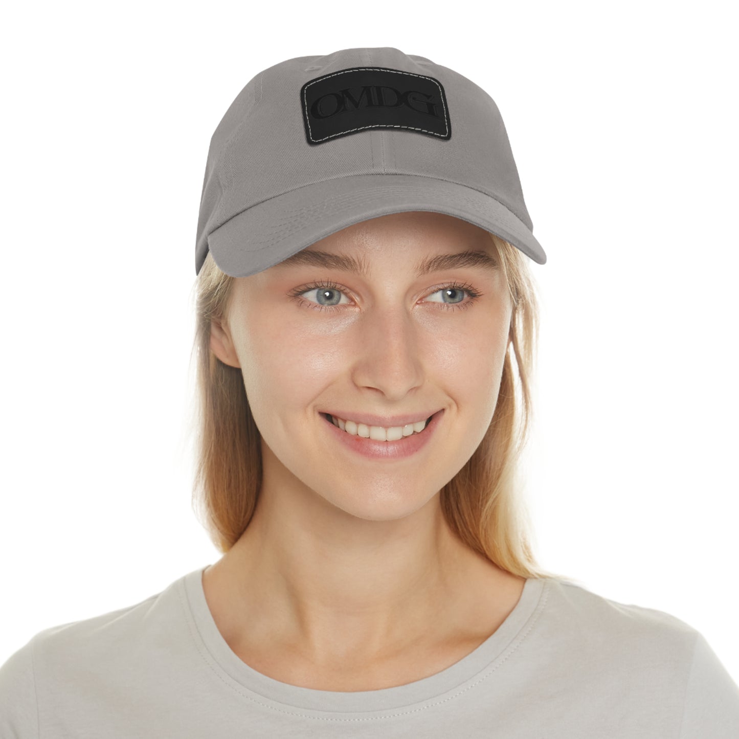 OMDG Black Lettering Leather - Casual and Trendy Accessory for Everyday Wear