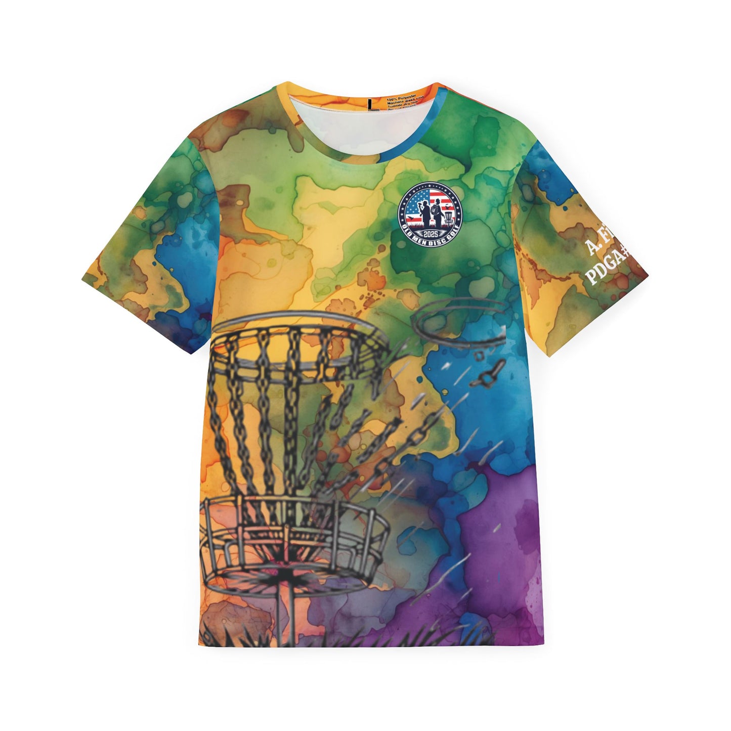 Water Color Men's Disc Golf Jersey