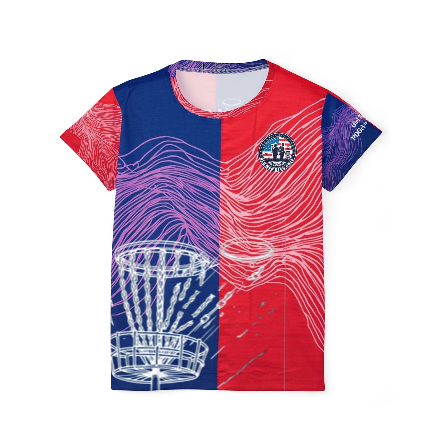 Red and Blue Electrons Women's Sports Jersey