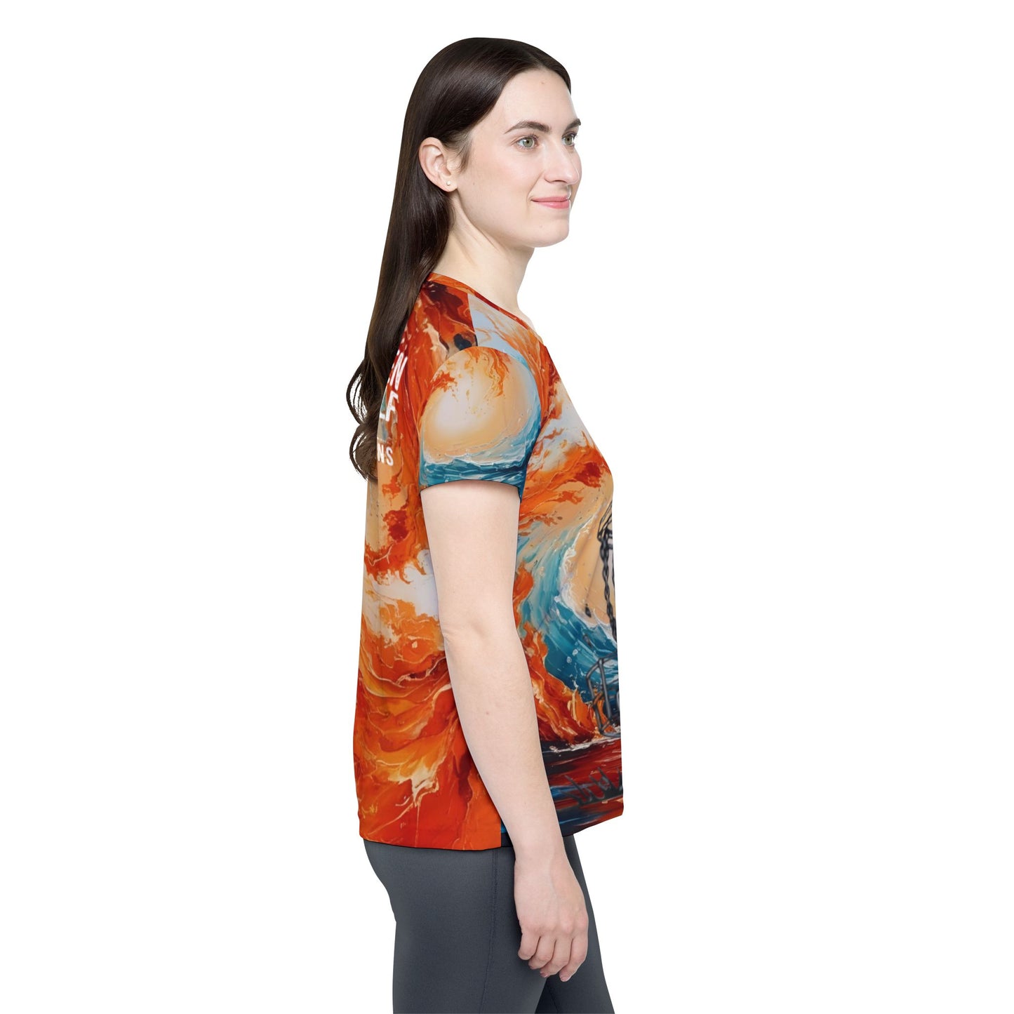 Fire and Water Women's Disc Golf Jersey