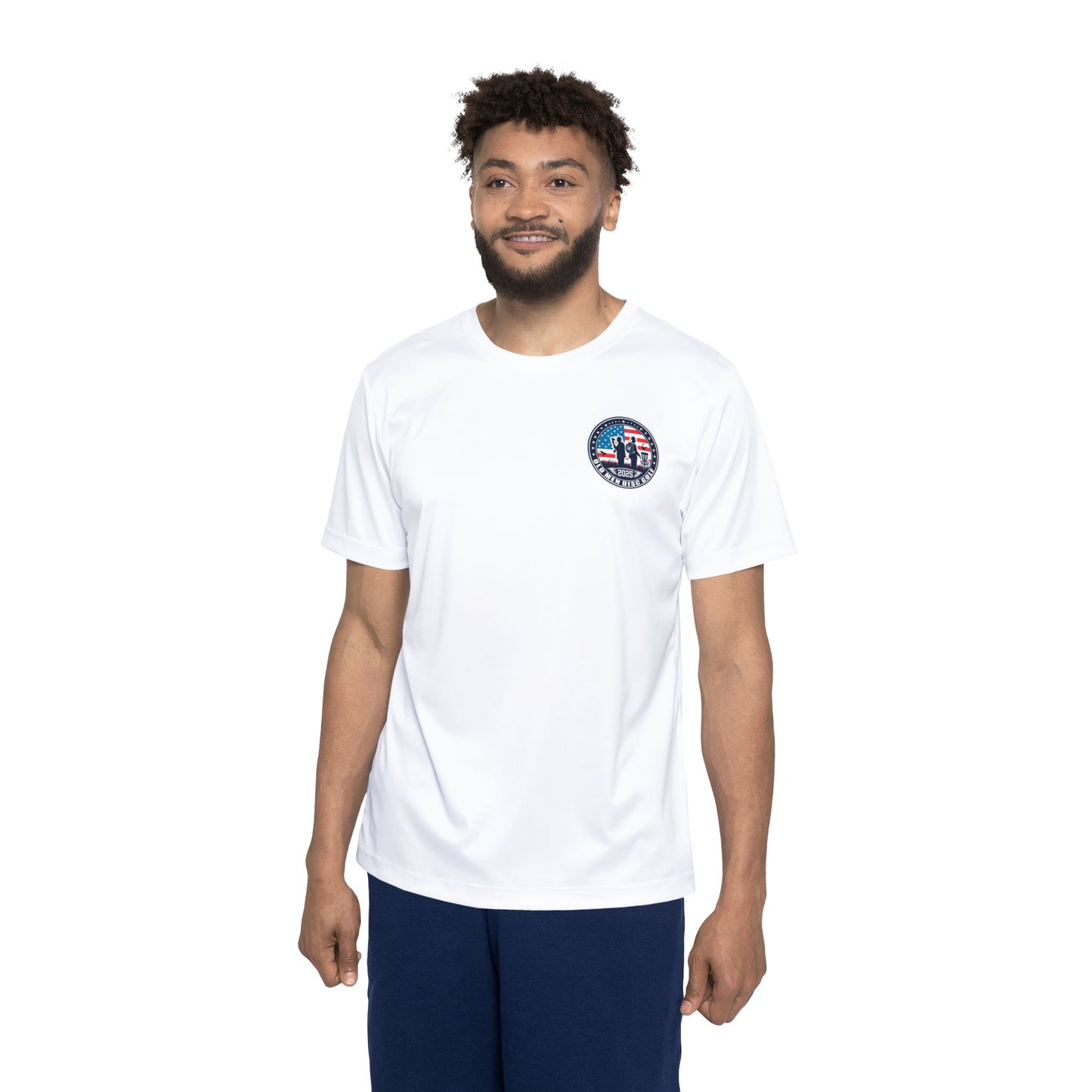 Whites Men's Disc Golf Sports Jersey | Live For The Chains
