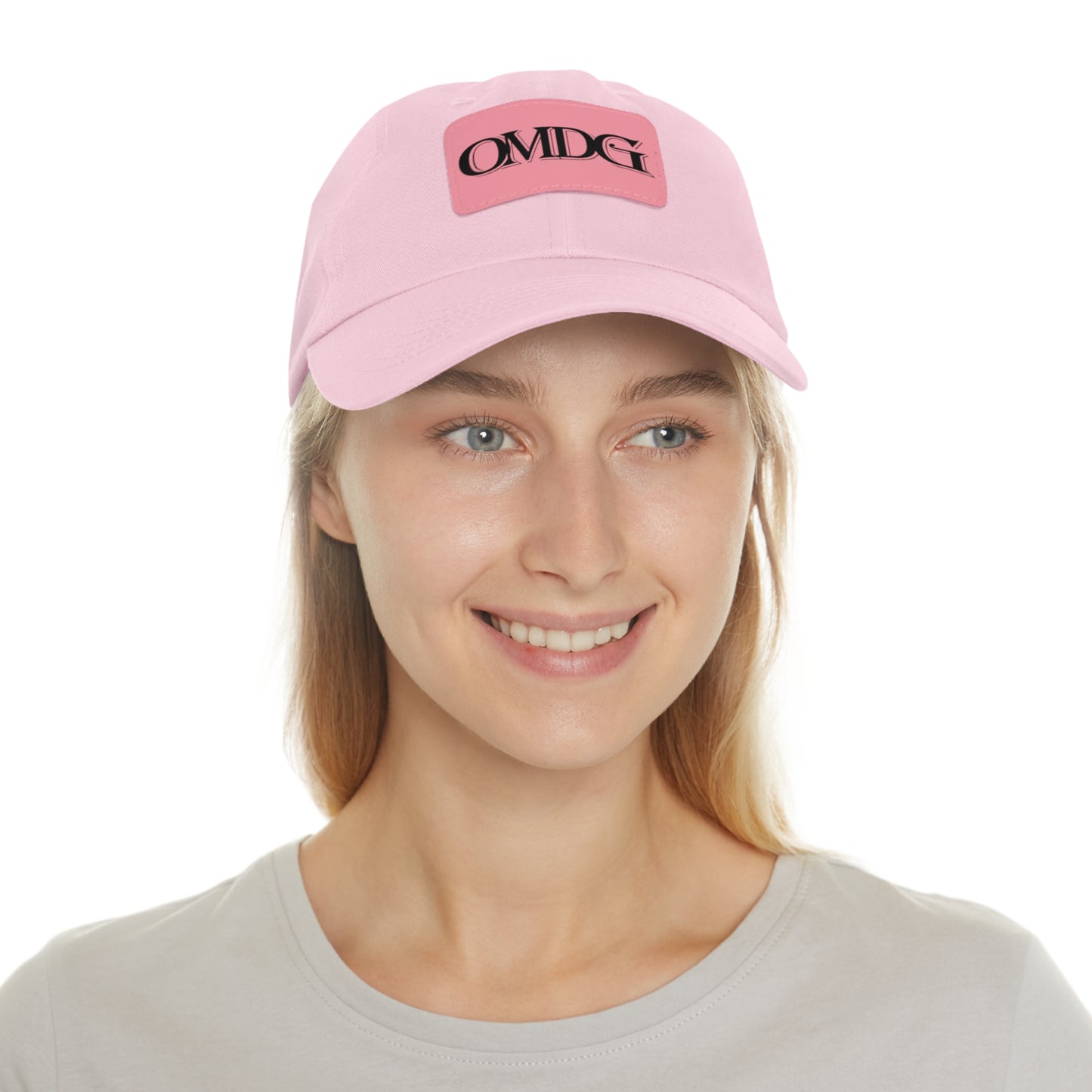 OMDG Black Lettering Leather - Casual and Trendy Accessory for Everyday Wear