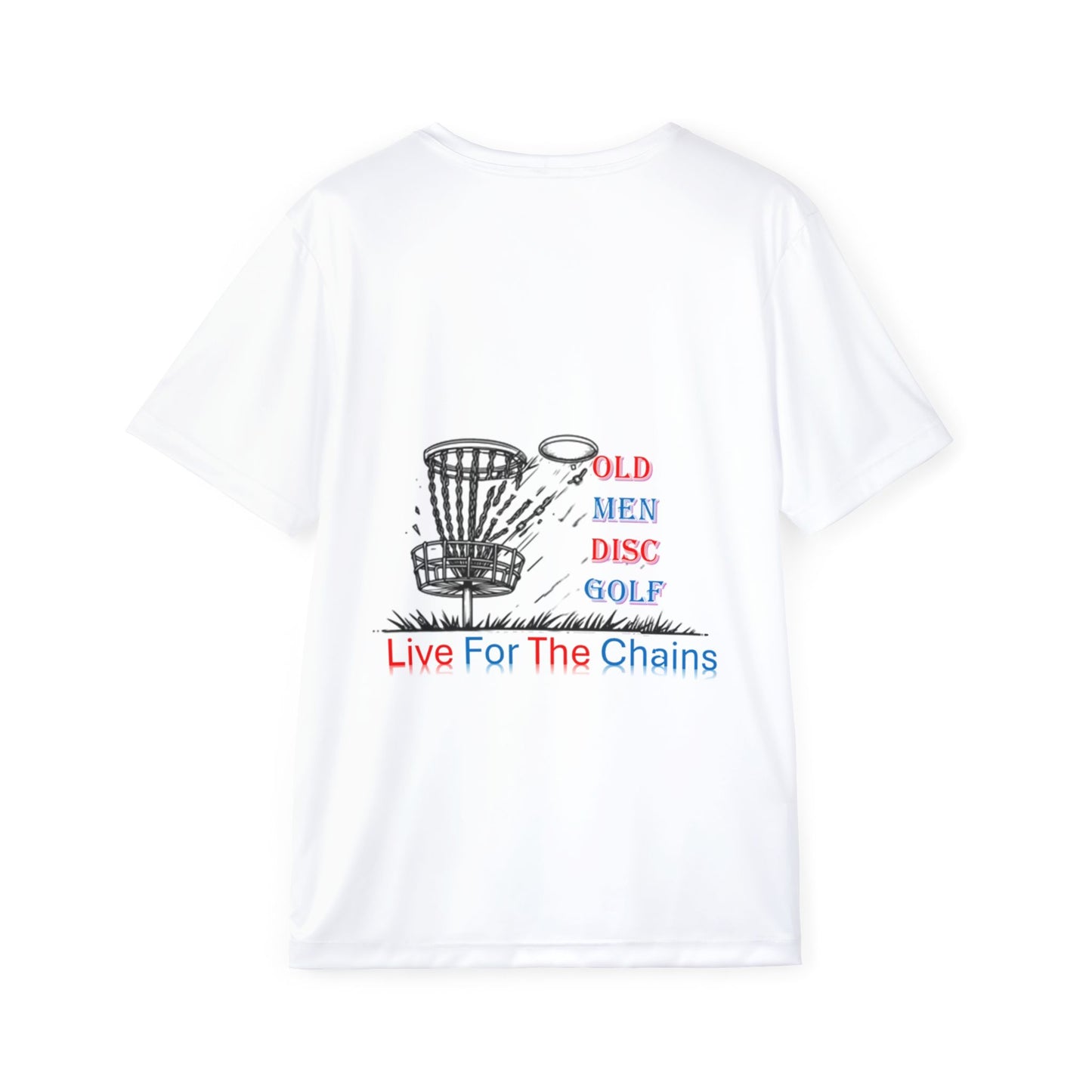 Whites Men's Disc Golf Sports Jersey | Live For The Chains