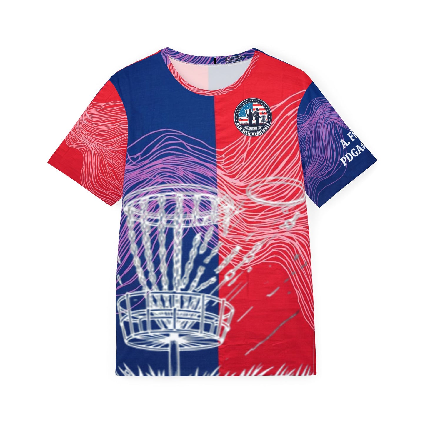 Red and Blue Electrons Men's Sports Jersey (AOP)