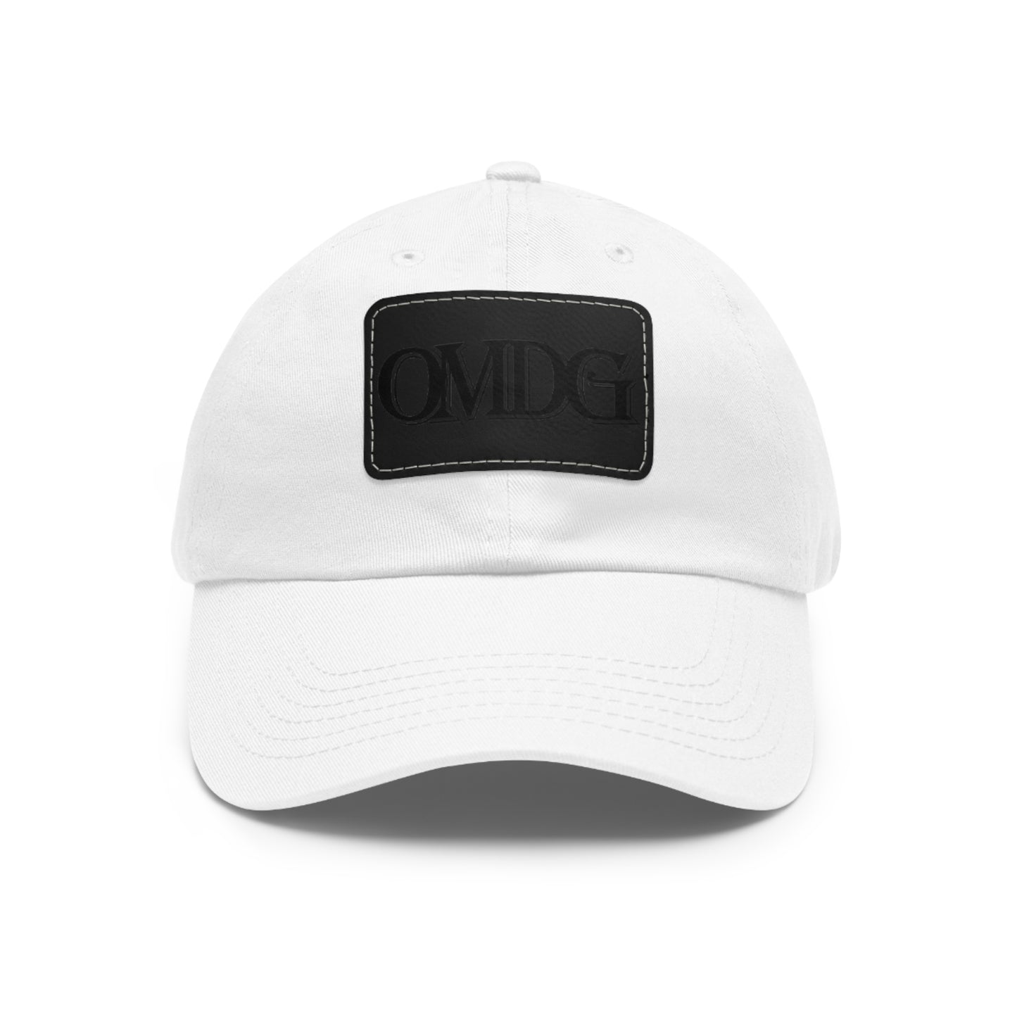 OMDG Black Lettering Leather - Casual and Trendy Accessory for Everyday Wear