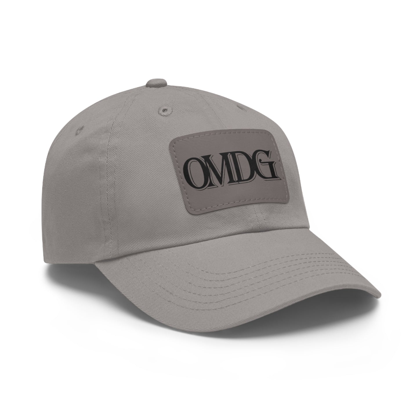 OMDG Black Lettering Leather - Casual and Trendy Accessory for Everyday Wear