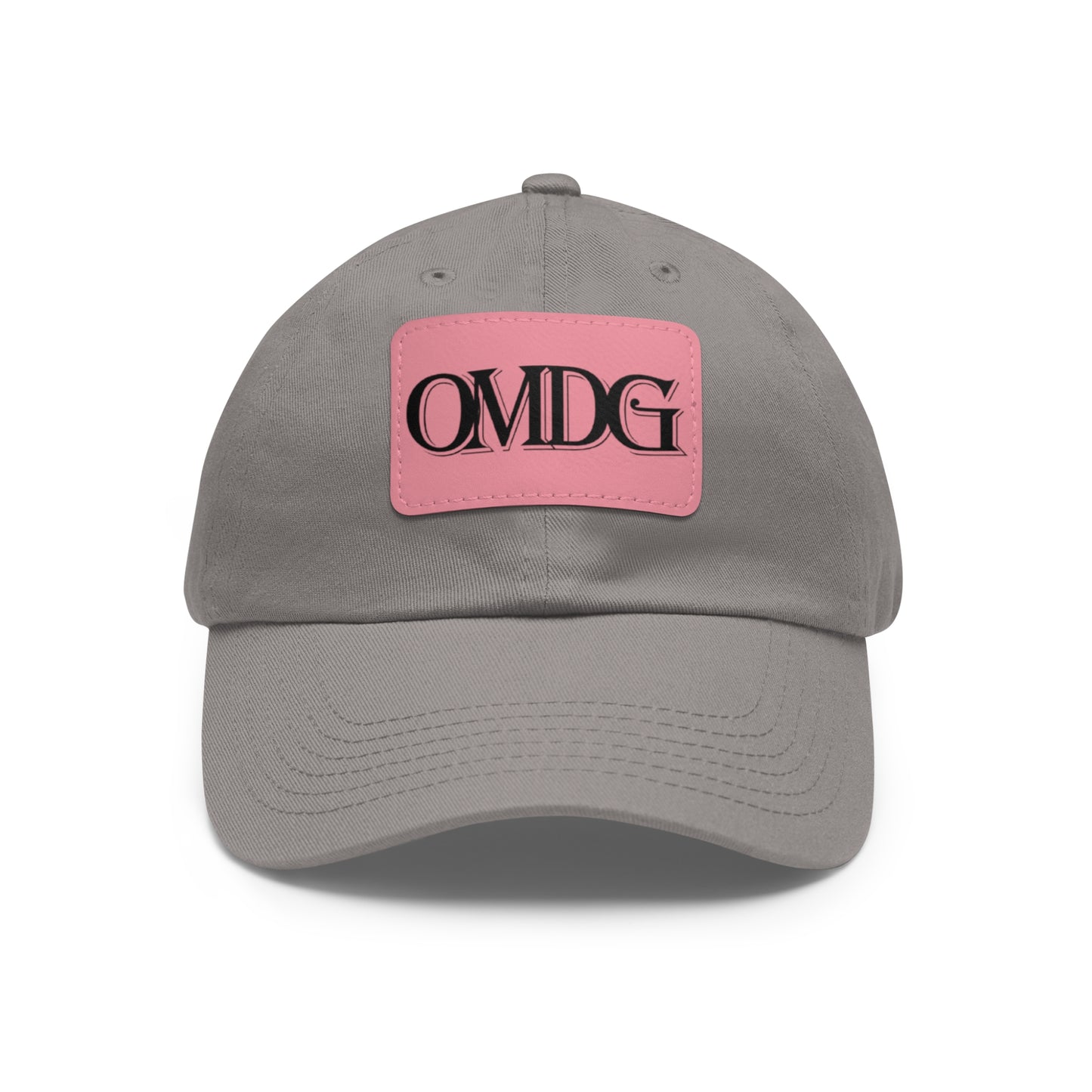 OMDG Black Lettering Leather - Casual and Trendy Accessory for Everyday Wear