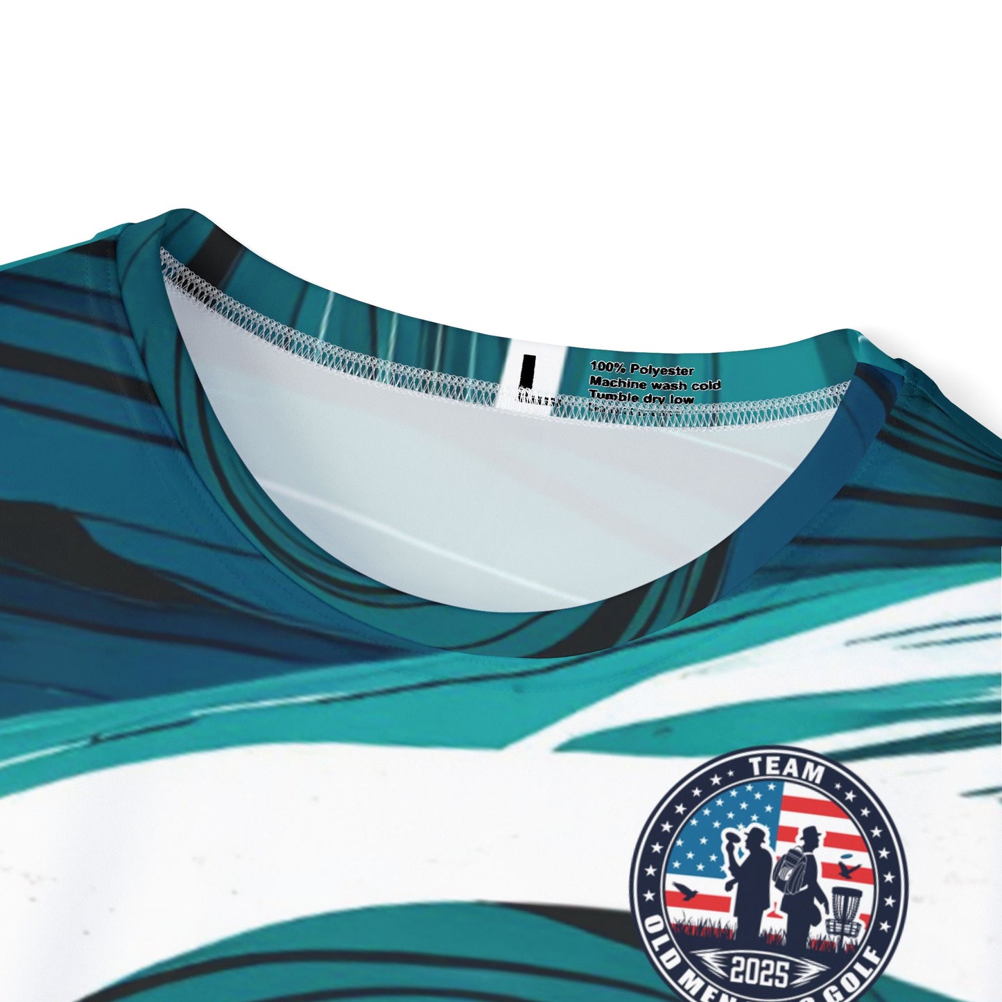 Green Swirl Men's Disc Golf Jersey