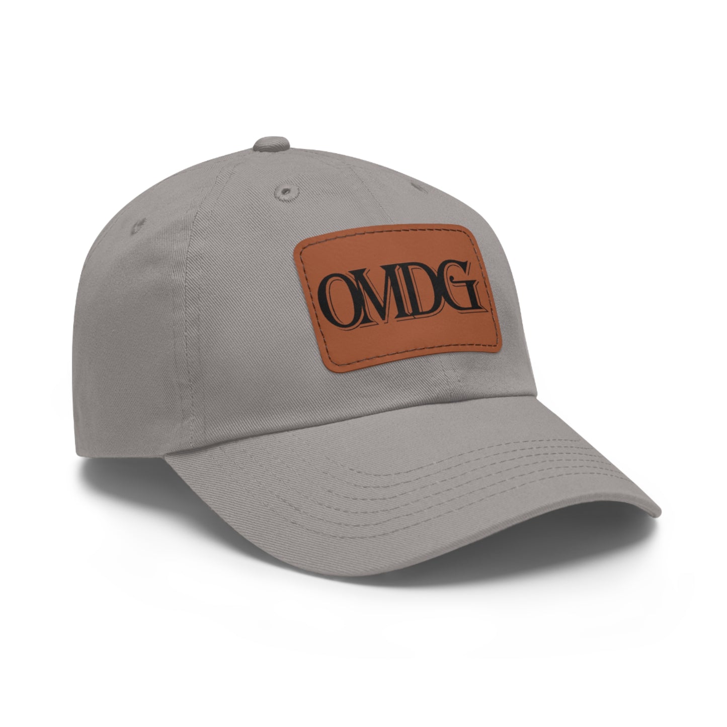 OMDG Black Lettering Leather - Casual and Trendy Accessory for Everyday Wear