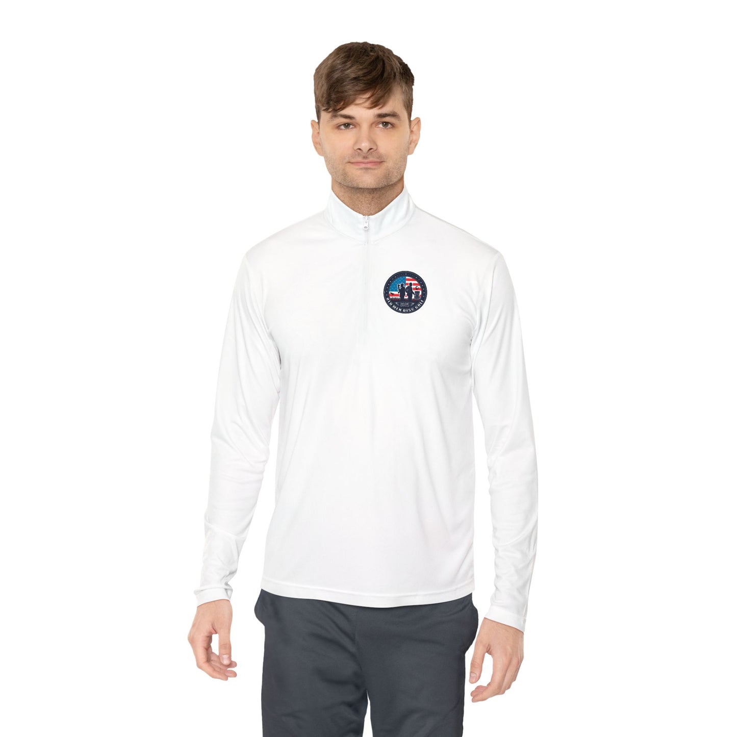 Old Men Disc Golf Unisex Quarter-Zip Pullover