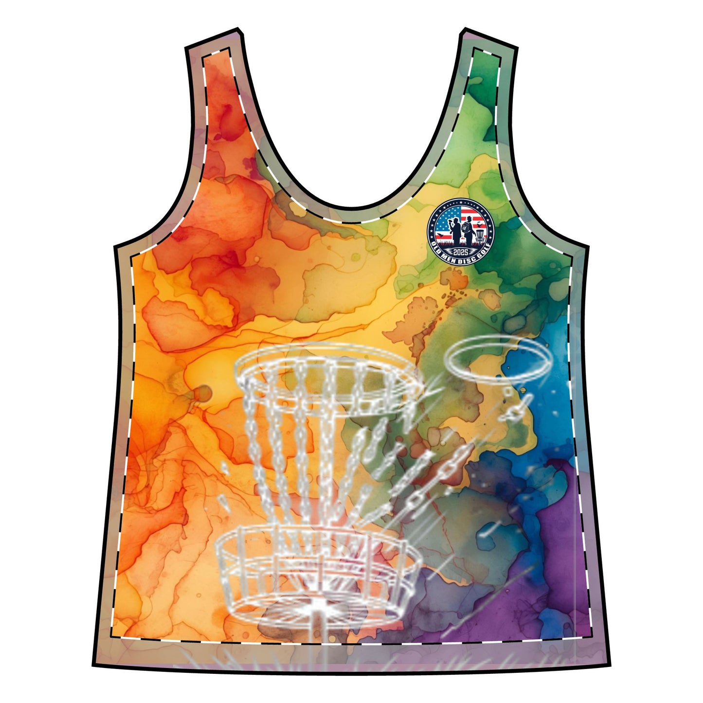 Watercolor Women's Sporty Racerback Tank