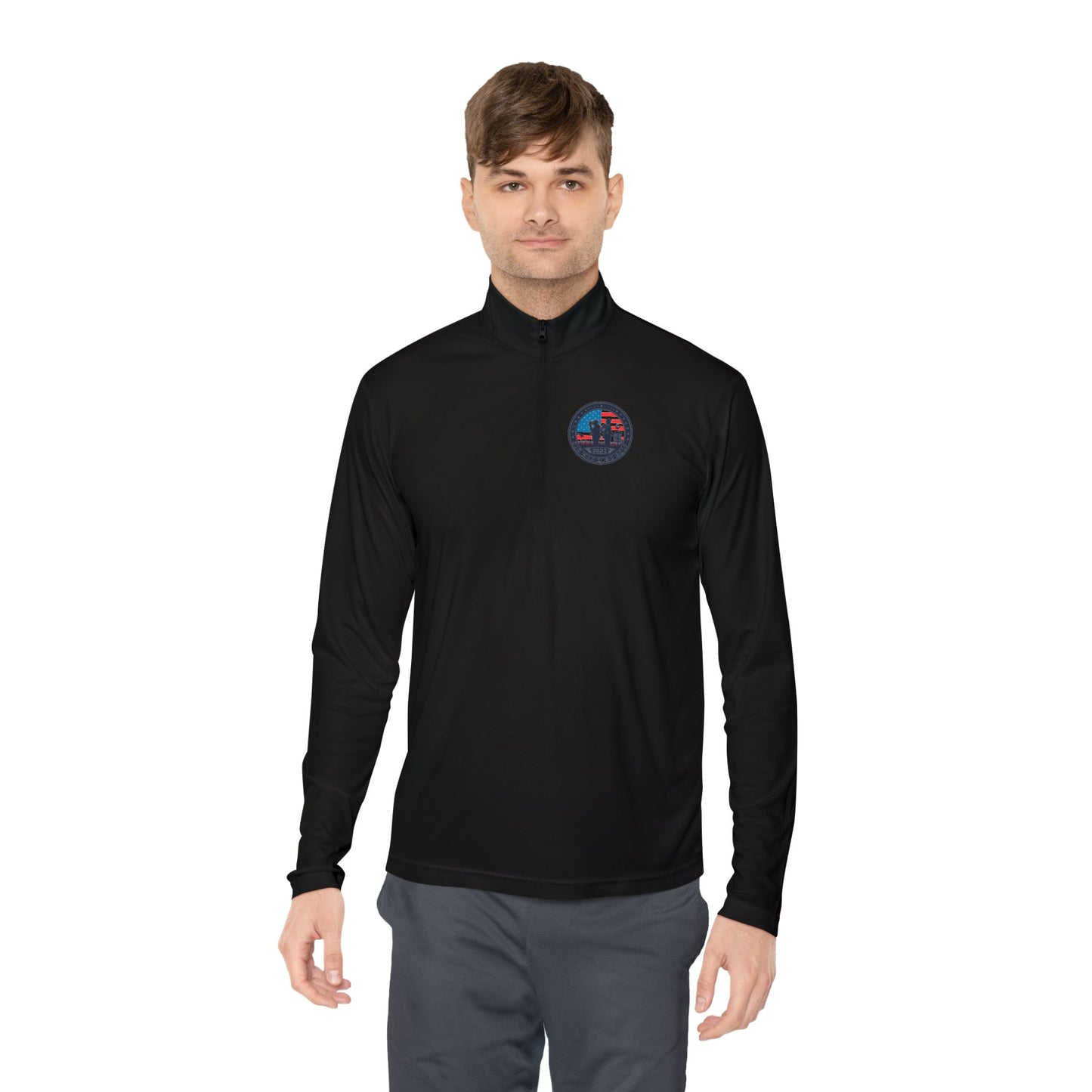Old Men Disc Golf Unisex Quarter-Zip Pullover
