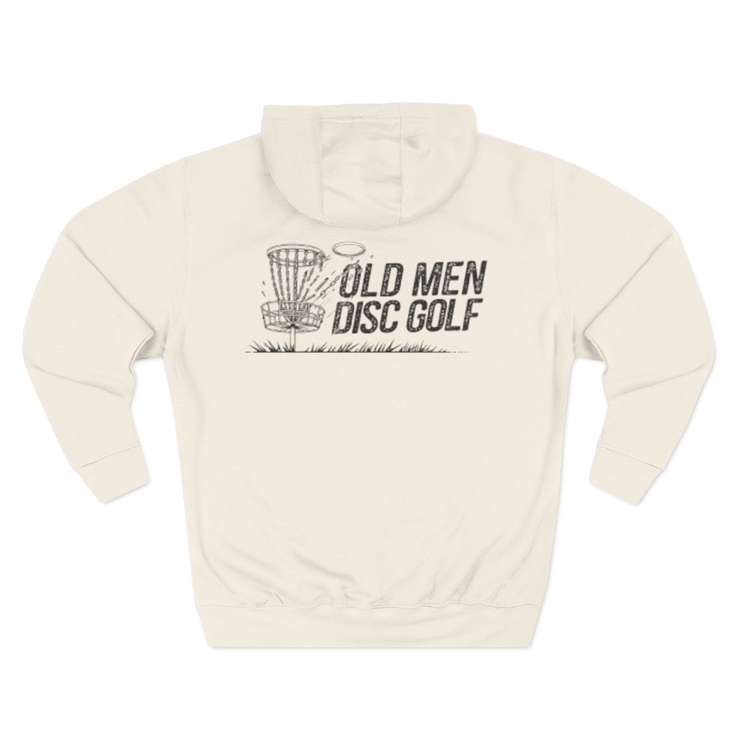 Old Man Kris - Old Men Disc Golf Cozy Three-Panel Fleece Hoodie