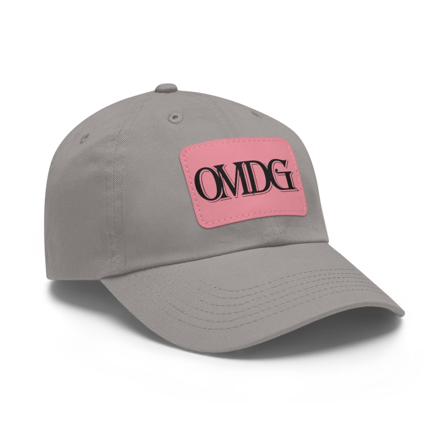 OMDG Black Lettering Leather - Casual and Trendy Accessory for Everyday Wear