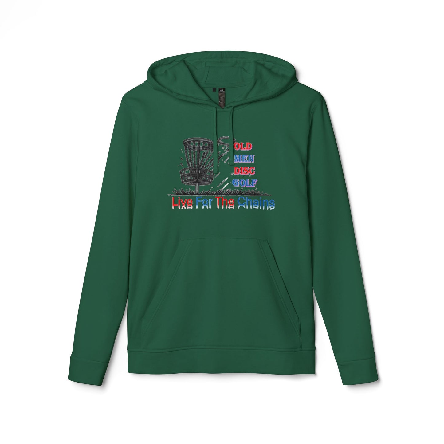 Adidas Unisex Fleece Hoodie - Live For The Chains Disc Golf Apparel